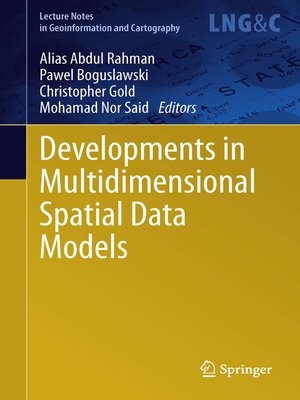 cover image of Developments in Multidimensional Spatial Data Models